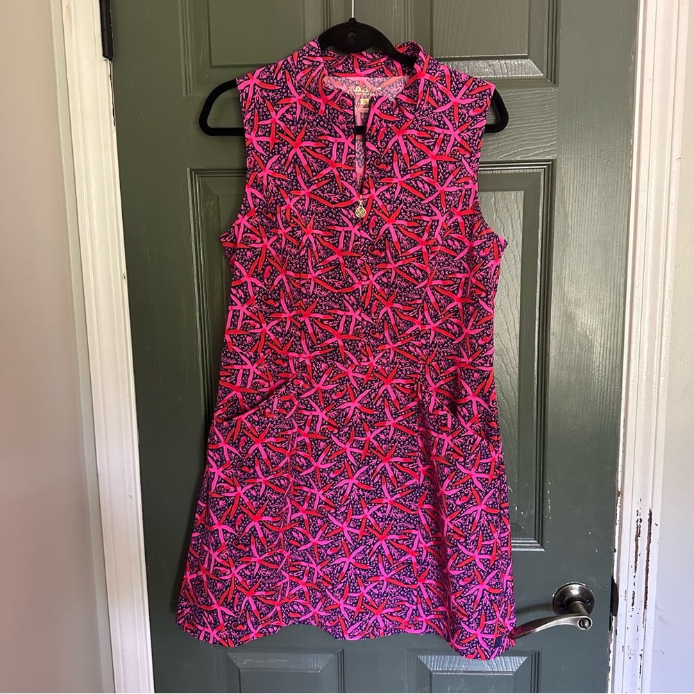 Lilly Pulitzer Luxletic Pink and Purple Zip-Up